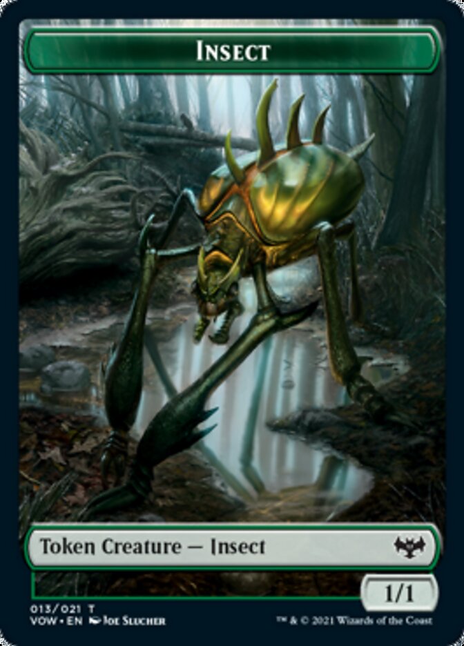 Insect // Slug Double-Sided Token [Innistrad: Crimson Vow Tokens] | Shuffle n Cut Hobbies & Games