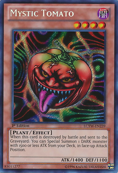 Mystic Tomato [LCYW-EN239] Secret Rare | Shuffle n Cut Hobbies & Games