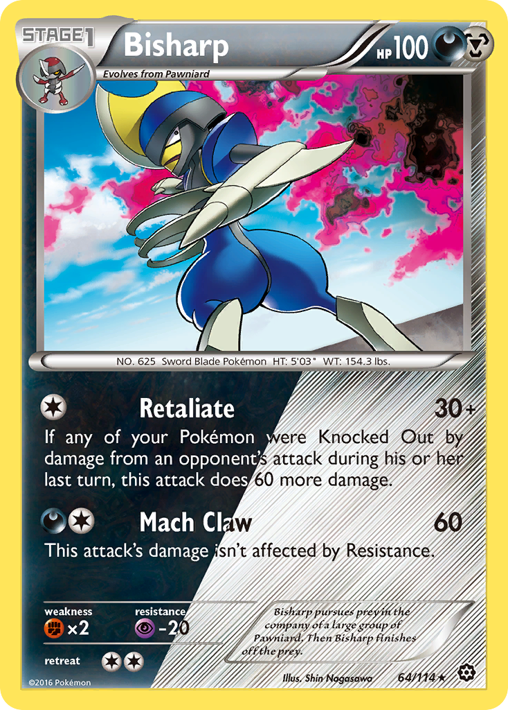 Bisharp (64/114) [XY: Steam Siege] | Shuffle n Cut Hobbies & Games