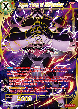 Toppo, Force of Obliteration (SPR) (BT14-004) [Cross Spirits] | Shuffle n Cut Hobbies & Games