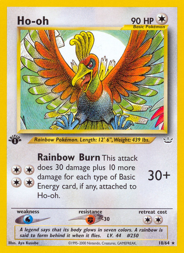 Ho-oh (18/64) [Neo Revelation 1st Edition] | Shuffle n Cut Hobbies & Games