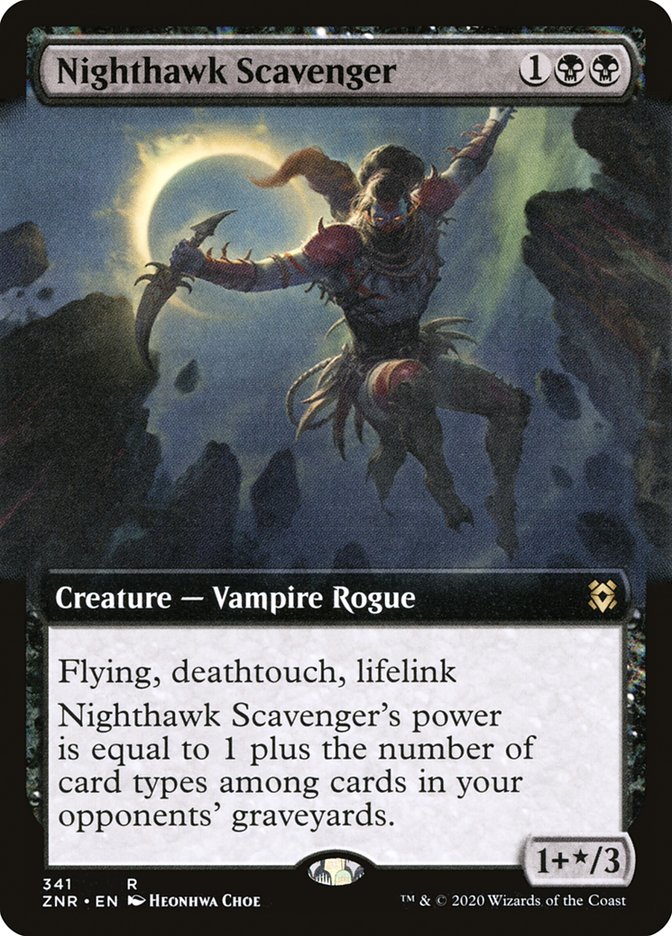 Nighthawk Scavenger (Extended Art) [Zendikar Rising] | Shuffle n Cut Hobbies & Games