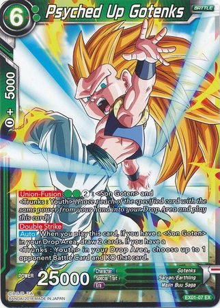 Psyched Up Gotenks (EX01-07) [Mighty Heroes] | Shuffle n Cut Hobbies & Games