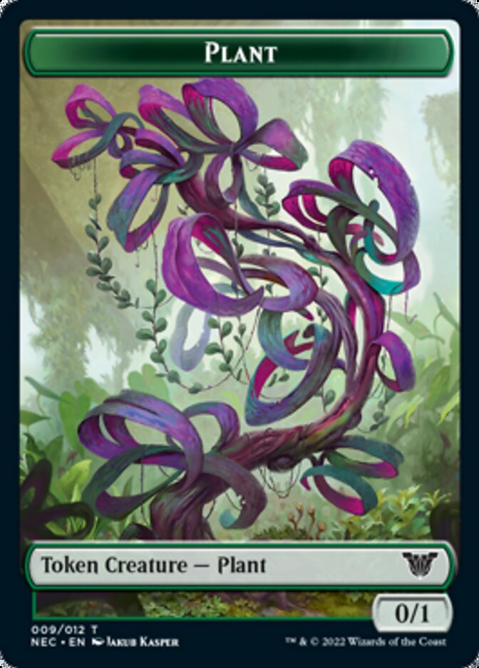 Plant // Treasure Double-Sided Token [Kamigawa: Neon Dynasty Commander Tokens] | Shuffle n Cut Hobbies & Games