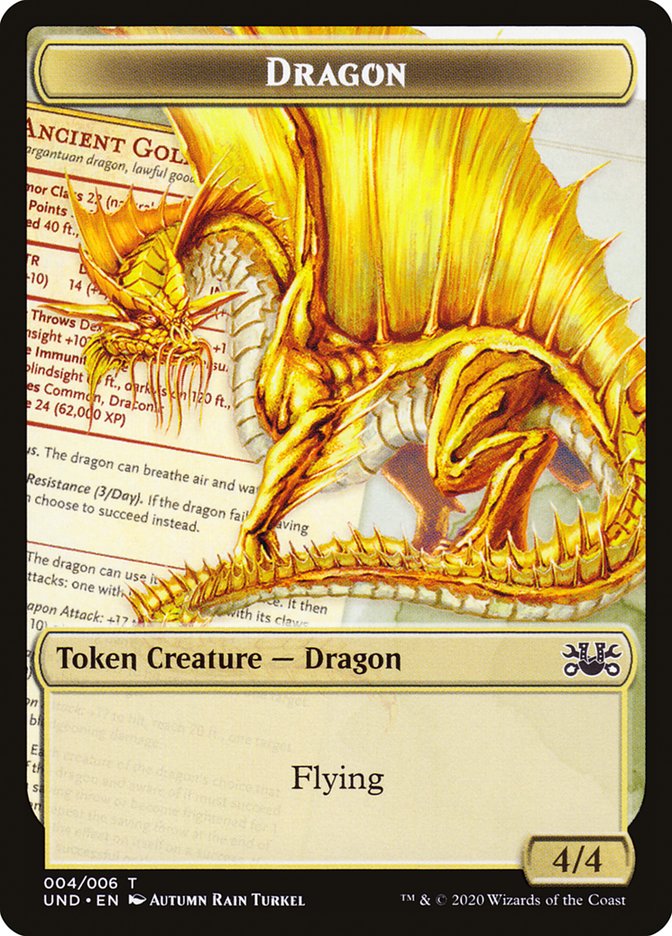 Beeble // Dragon Double-Sided Token [Unsanctioned Tokens] | Shuffle n Cut Hobbies & Games