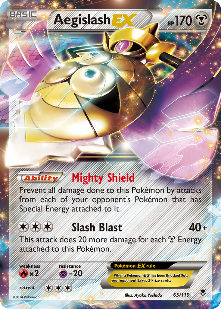 Aegislash EX (65/119) [XY: Phantom Forces] | Shuffle n Cut Hobbies & Games