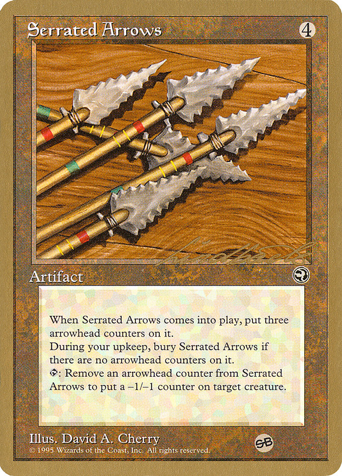 Serrated Arrows (Leon Lindback) (SB) [Pro Tour Collector Set] | Shuffle n Cut Hobbies & Games