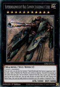 Superdreadnought Rail Cannon Juggernaut Liebe [LDS2-EN124] Secret Rare | Shuffle n Cut Hobbies & Games