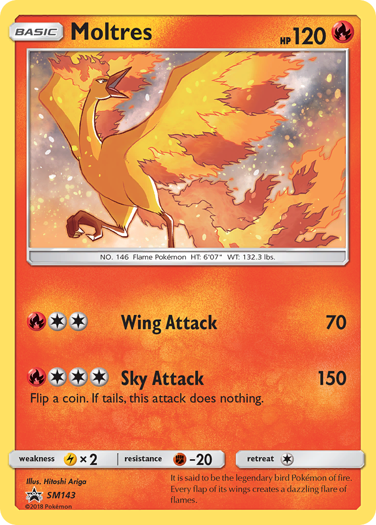 Moltres (SM143) [Sun & Moon: Black Star Promos] | Shuffle n Cut Hobbies & Games