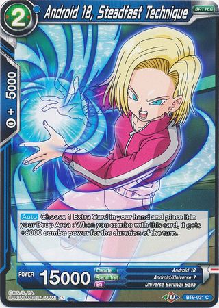 Android 18, Steadfast Technique [BT9-031] | Shuffle n Cut Hobbies & Games