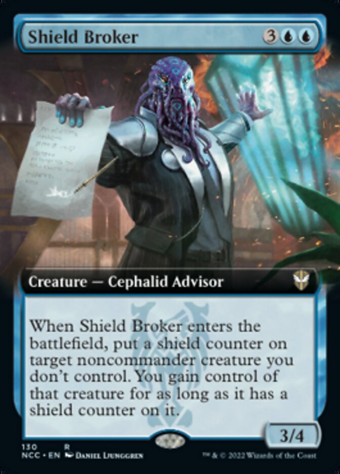 Shield Broker (Extended Art) [Streets of New Capenna Commander] | Shuffle n Cut Hobbies & Games