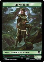 Elf Warrior // Bird Double Sided Token [The Lord of the Rings: Tales of Middle-Earth Commander Tokens] | Shuffle n Cut Hobbies & Games