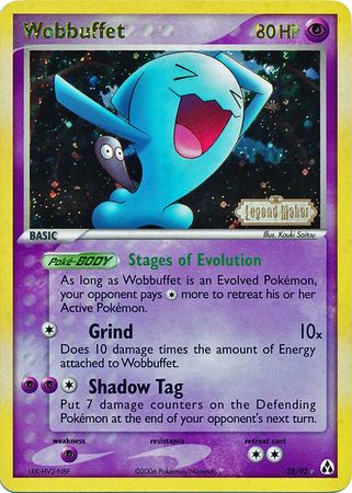 Wobbuffet (28/92) (Stamped) [EX: Legend Maker] | Shuffle n Cut Hobbies & Games