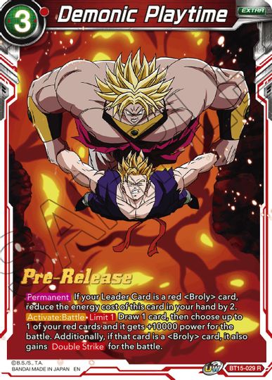 Demonic Playtime (BT15-029) [Saiyan Showdown Prerelease Promos] | Shuffle n Cut Hobbies & Games