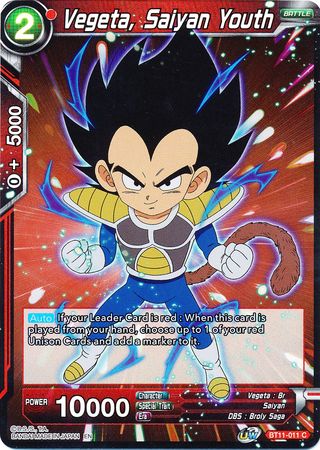 Vegeta, Saiyan Youth [BT11-011] | Shuffle n Cut Hobbies & Games