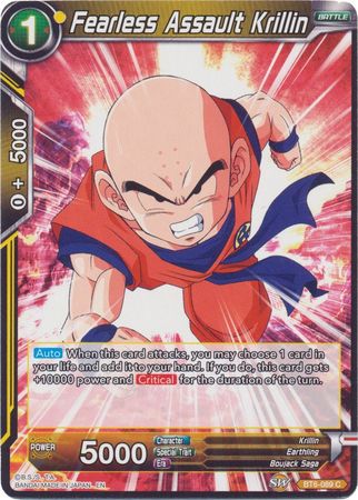 Fearless Assault Krillin (Reprint) (BT6-089) [Battle Evolution Booster] | Shuffle n Cut Hobbies & Games