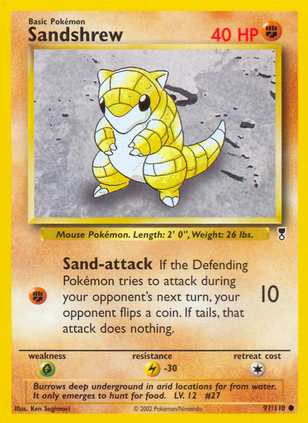 Sandshrew (91/110) [Legendary Collection] | Shuffle n Cut Hobbies & Games