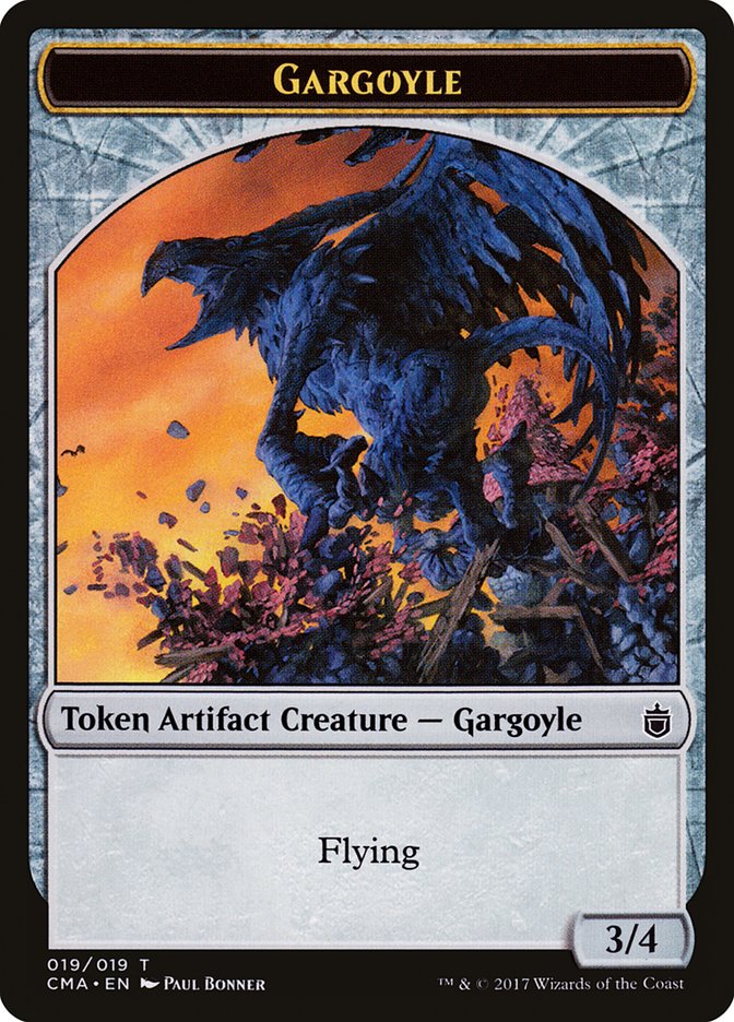 Gargoyle Token [Commander Anthology Tokens] | Shuffle n Cut Hobbies & Games