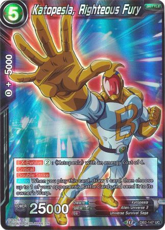 Katopesla, Righteous Fury (Reprint) (DB2-147) [Battle Evolution Booster] | Shuffle n Cut Hobbies & Games