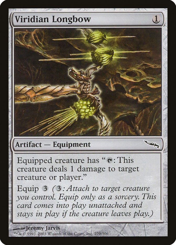 Viridian Longbow [Mirrodin] | Shuffle n Cut Hobbies & Games