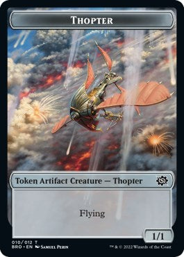 Myr // Thopter (010) Double-Sided Token [The Brothers' War Commander Tokens] | Shuffle n Cut Hobbies & Games