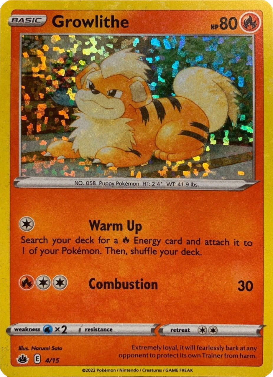 Growlithe (4/15) [McDonald's Promos: Match Battle] | Shuffle n Cut Hobbies & Games