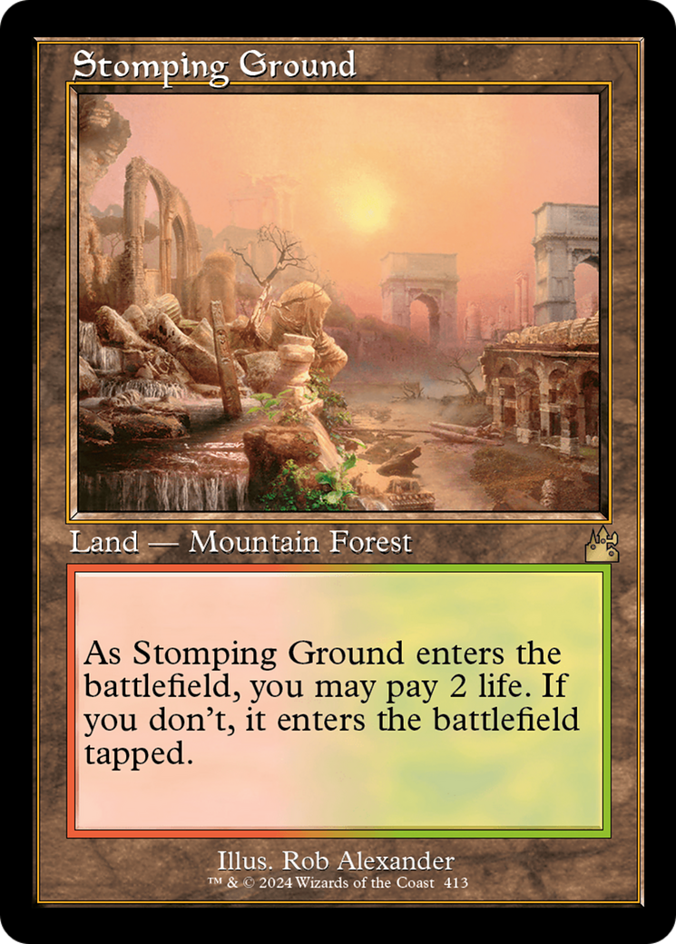 Stomping Ground (Retro) [Ravnica Remastered] | Shuffle n Cut Hobbies & Games