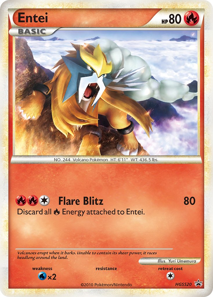 Entei (HGSS20) [HeartGold & SoulSilver: Black Star Promos] | Shuffle n Cut Hobbies & Games