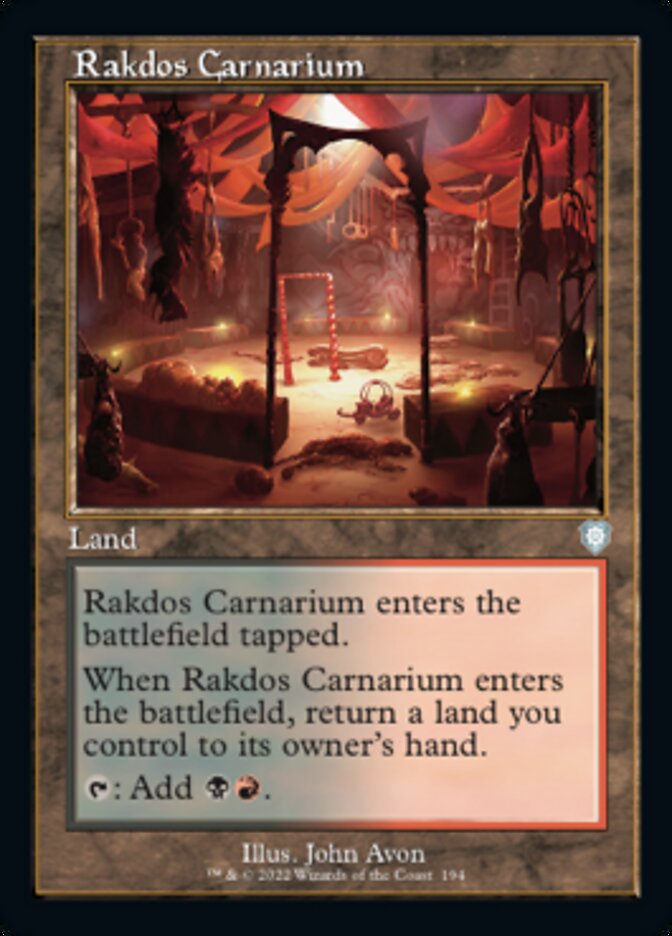 Rakdos Carnarium (Retro) [The Brothers' War Commander] | Shuffle n Cut Hobbies & Games