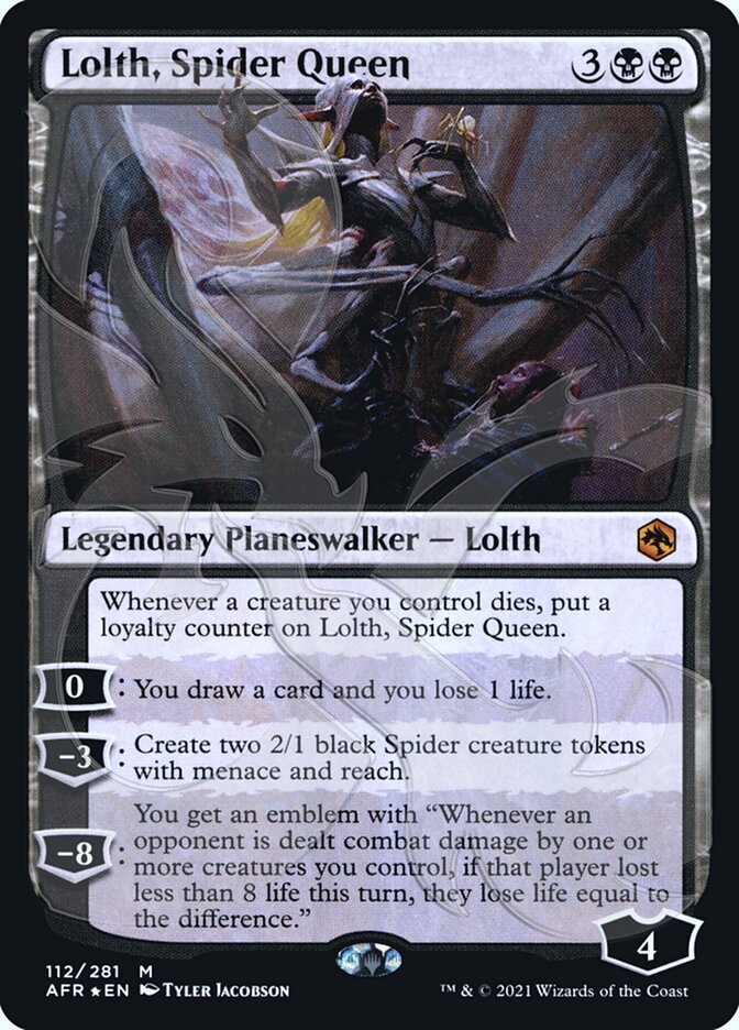 Lolth, Spider Queen (Ampersand Promo) [Dungeons & Dragons: Adventures in the Forgotten Realms Promos] | Shuffle n Cut Hobbies & Games