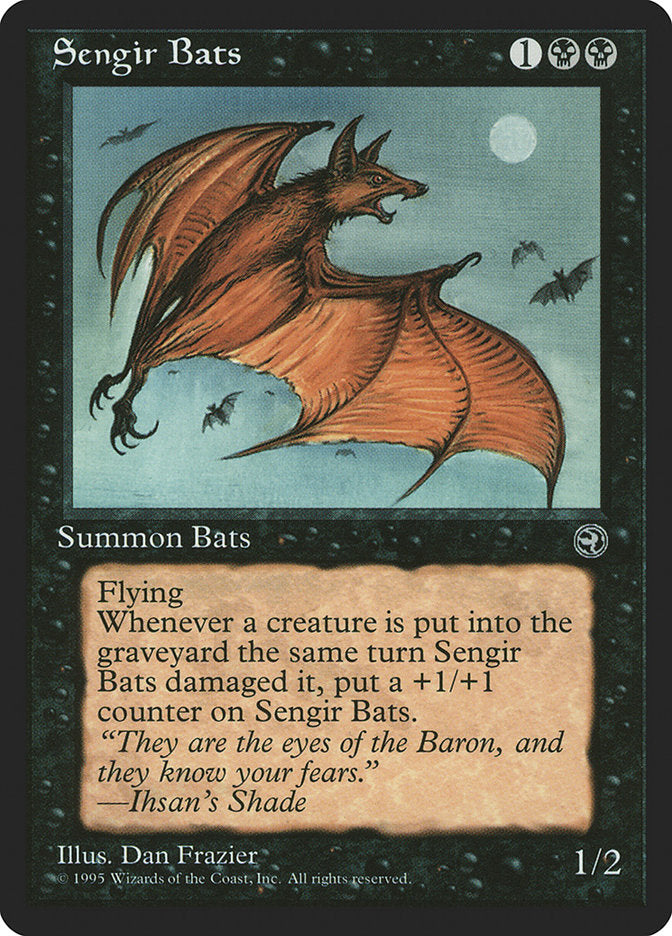 Sengir Bats (Ihsan's Shade Flavor Text) [Homelands] | Shuffle n Cut Hobbies & Games