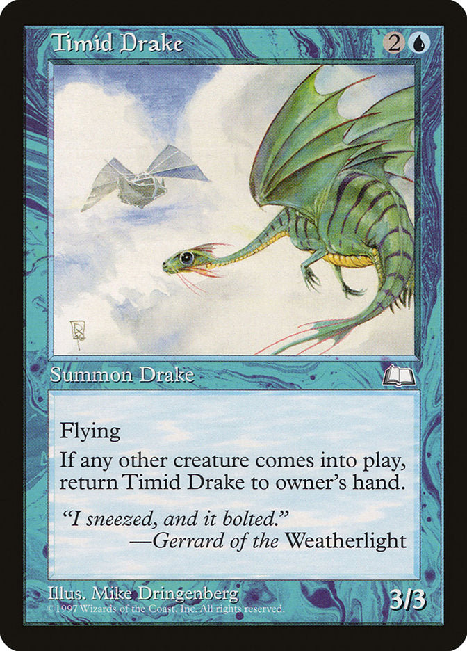 Timid Drake [Weatherlight] | Shuffle n Cut Hobbies & Games