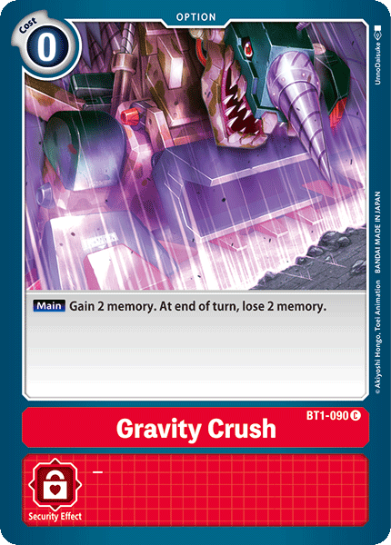 Gravity Crush [BT1-090] [Release Special Booster Ver.1.0] | Shuffle n Cut Hobbies & Games