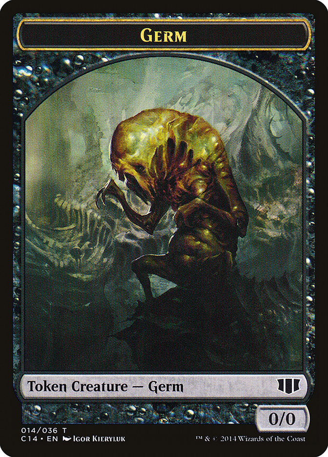 Stoneforged Blade // Germ Double-Sided Token [Commander 2014 Tokens] | Shuffle n Cut Hobbies & Games