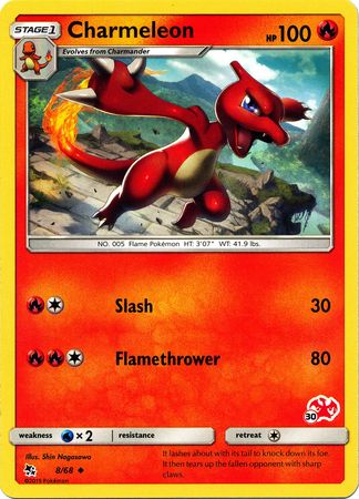 Charmeleon (8/68) (Charizard Stamp #30) [Battle Academy 2020] | Shuffle n Cut Hobbies & Games