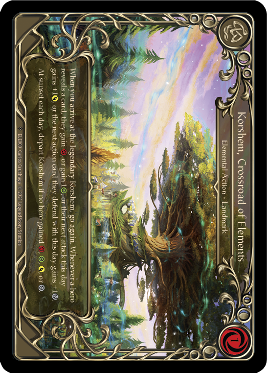 Korshem, Crossroad of Elements [U-ELE000] Unlimited Rainbow Foil | Shuffle n Cut Hobbies & Games