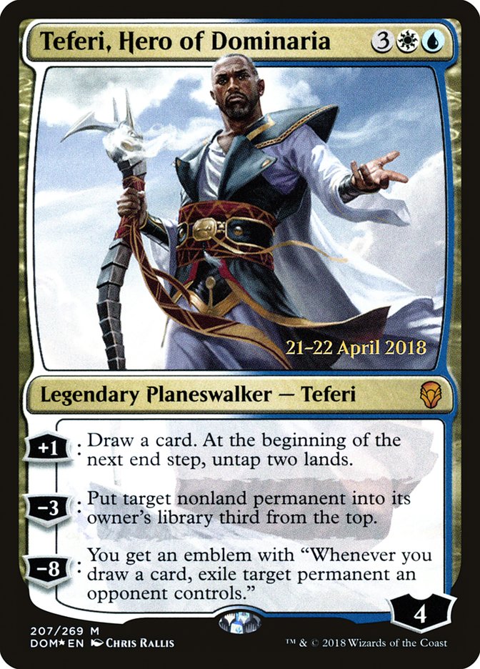 Teferi, Hero of Dominaria [Dominaria Prerelease Promos] | Shuffle n Cut Hobbies & Games