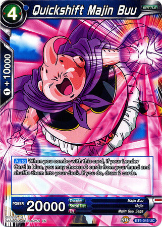 Quickshift Majin Buu [BT6-045] | Shuffle n Cut Hobbies & Games