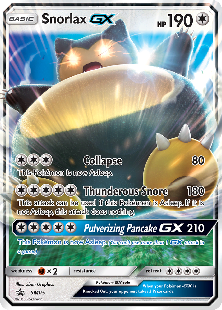 Snorlax GX (SM05) [Sun & Moon: Black Star Promos] | Shuffle n Cut Hobbies & Games