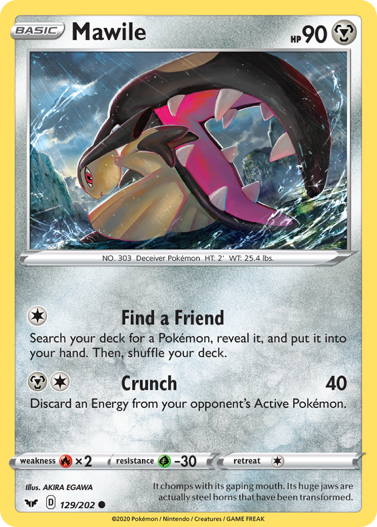 Mawile (129/202) [Sword & Shield: Base Set] | Shuffle n Cut Hobbies & Games