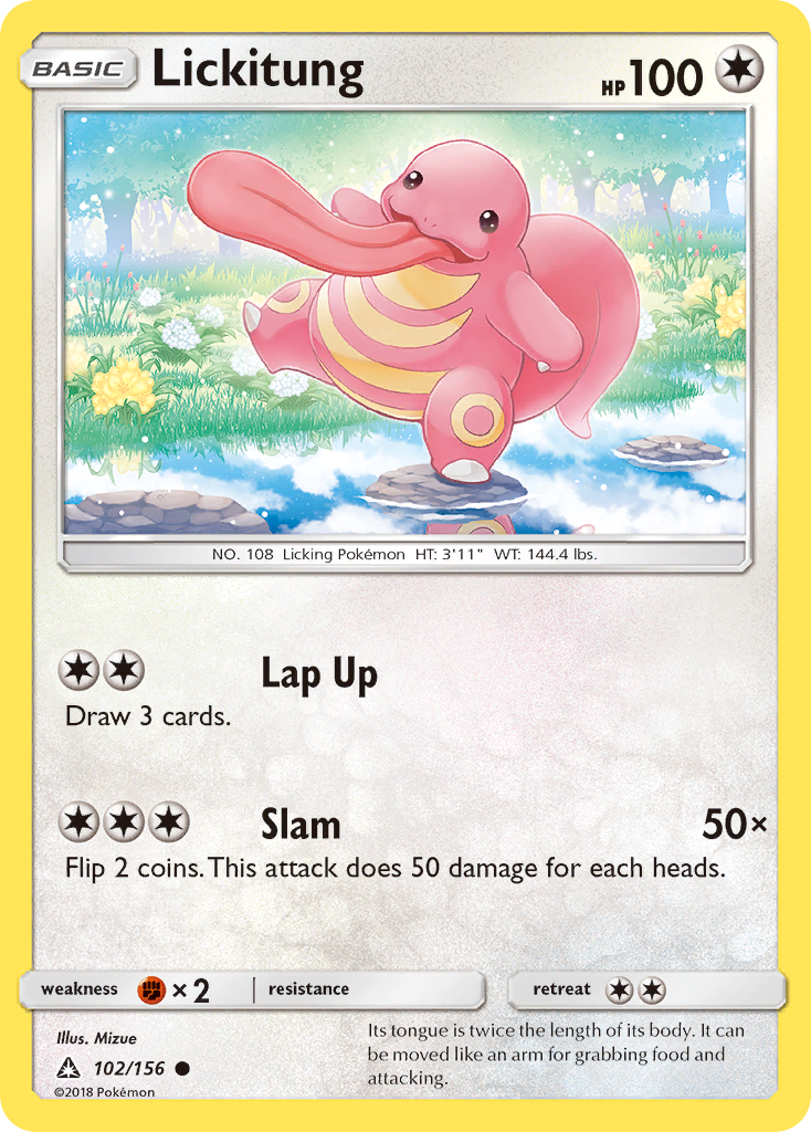 Lickitung (102/156) [Sun & Moon: Ultra Prism] | Shuffle n Cut Hobbies & Games