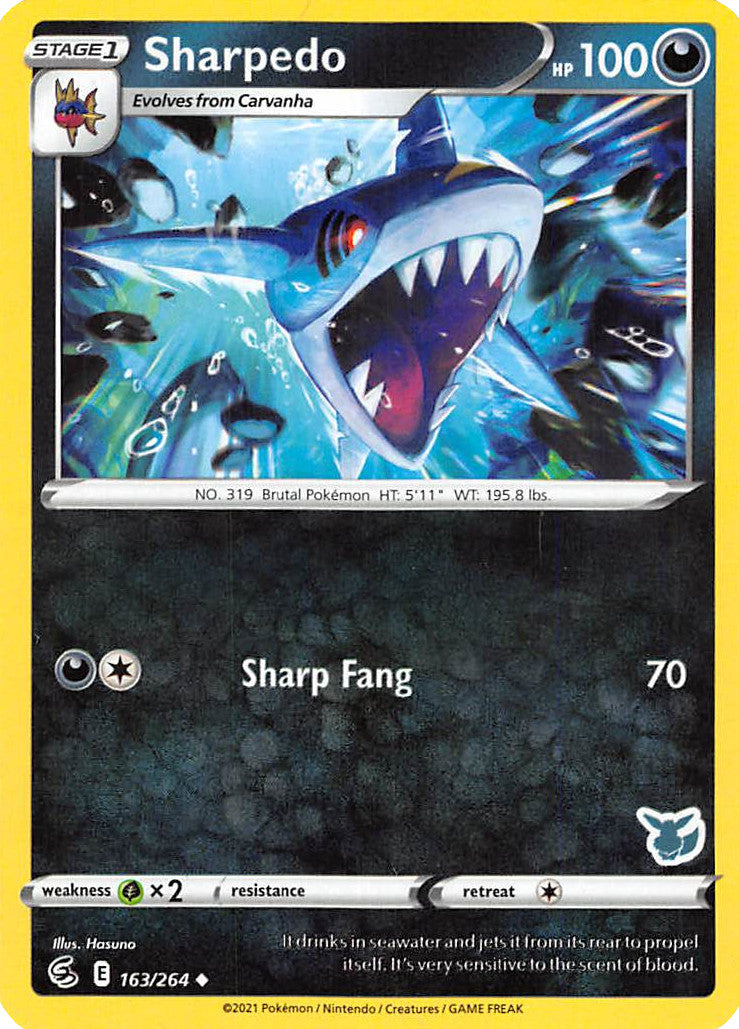 Sharpedo (163/264) (Eevee Deck) [Battle Academy 2022] | Shuffle n Cut Hobbies & Games