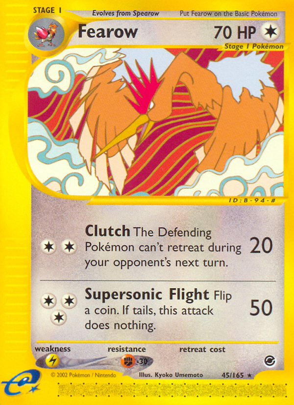 Fearow (45/165) [Expedition: Base Set] | Shuffle n Cut Hobbies & Games