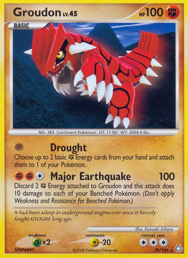 Groudon (29/146) [Diamond & Pearl: Legends Awakened] | Shuffle n Cut Hobbies & Games