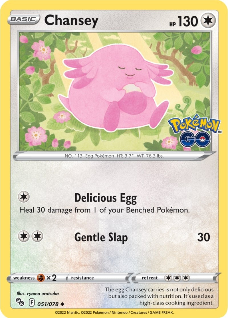 Chansey (051/078) [Pokémon GO] | Shuffle n Cut Hobbies & Games