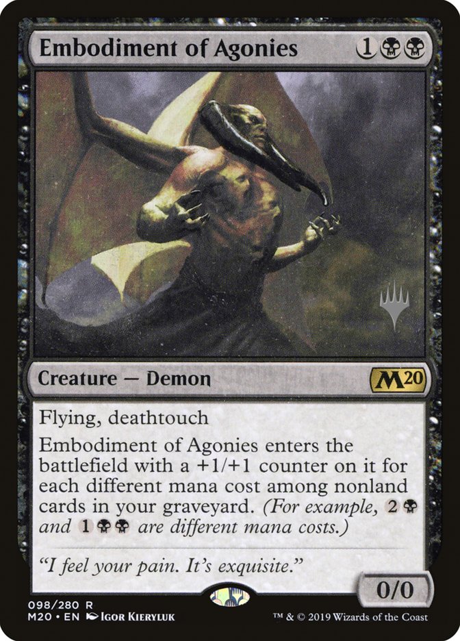 Embodiment of Agonies (Promo Pack) [Core Set 2020 Promos] | Shuffle n Cut Hobbies & Games