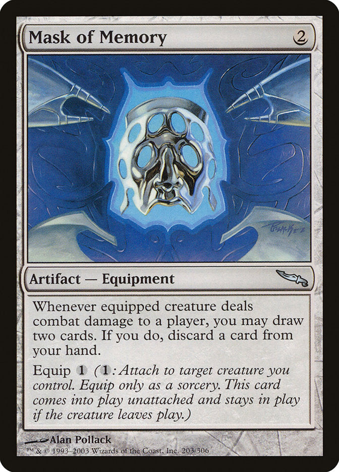 Mask of Memory [Mirrodin] | Shuffle n Cut Hobbies & Games