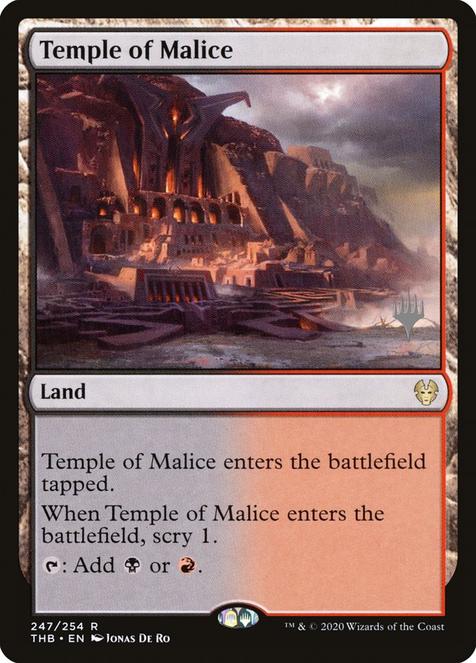 Temple of Malice (Promo Pack) [Theros Beyond Death Promos] | Shuffle n Cut Hobbies & Games