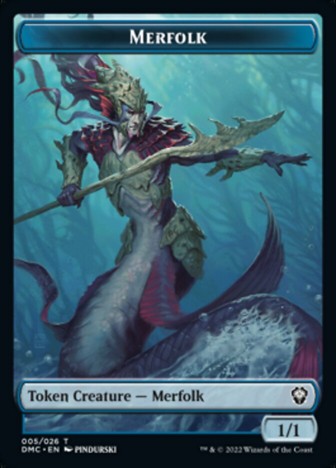 Merfolk Token [Dominaria United Commander Tokens] | Shuffle n Cut Hobbies & Games