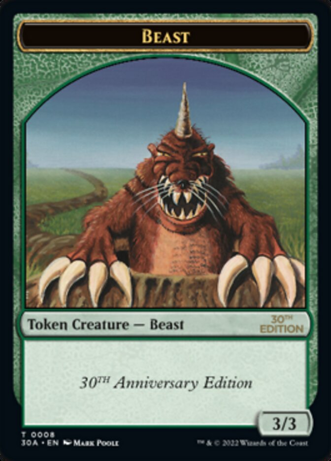 Beast Token [30th Anniversary Tokens] | Shuffle n Cut Hobbies & Games